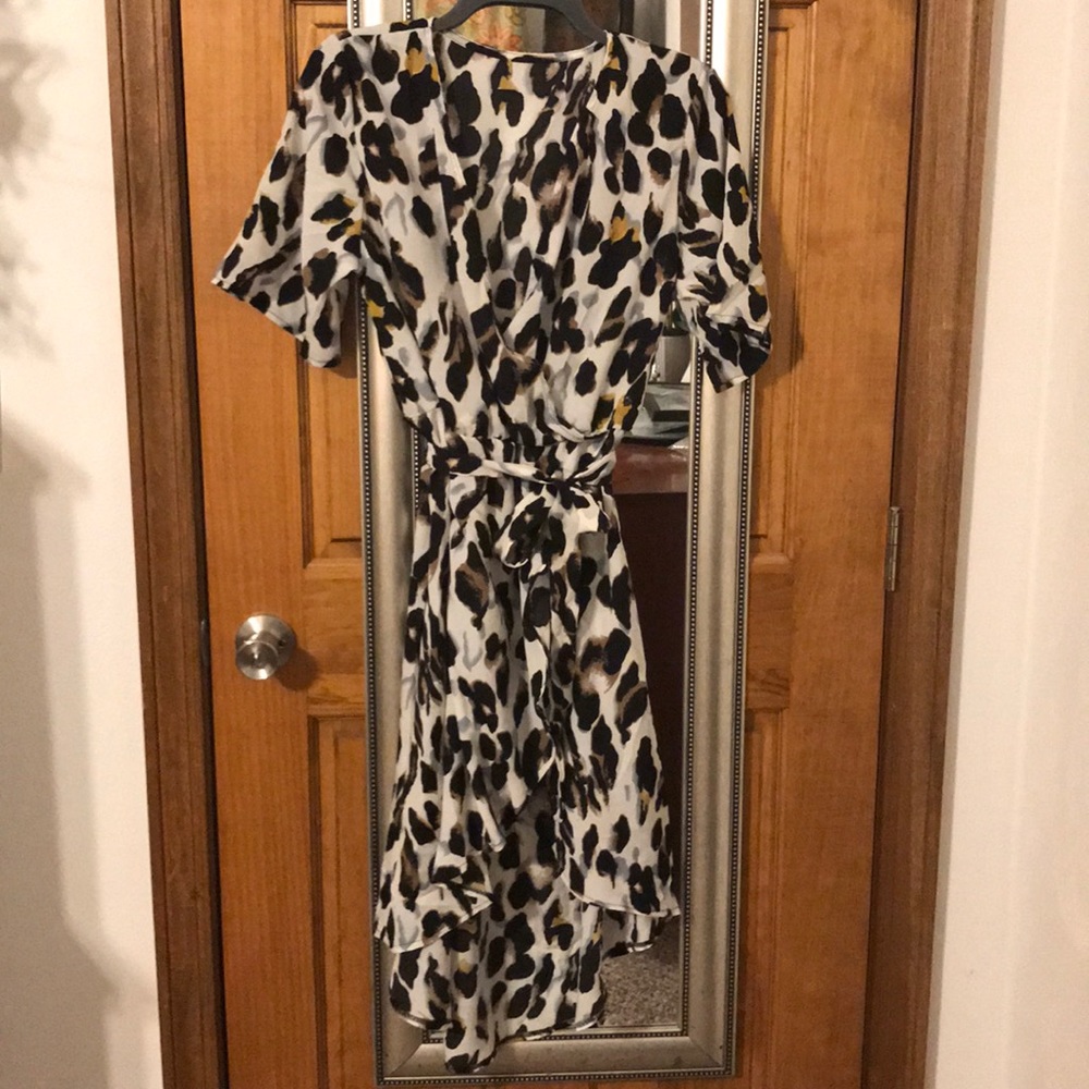 NEW Sexy Leopard dress on white background.